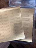 Custom Gold Foil Rectangle Sticker Labels 3" x 1.5"