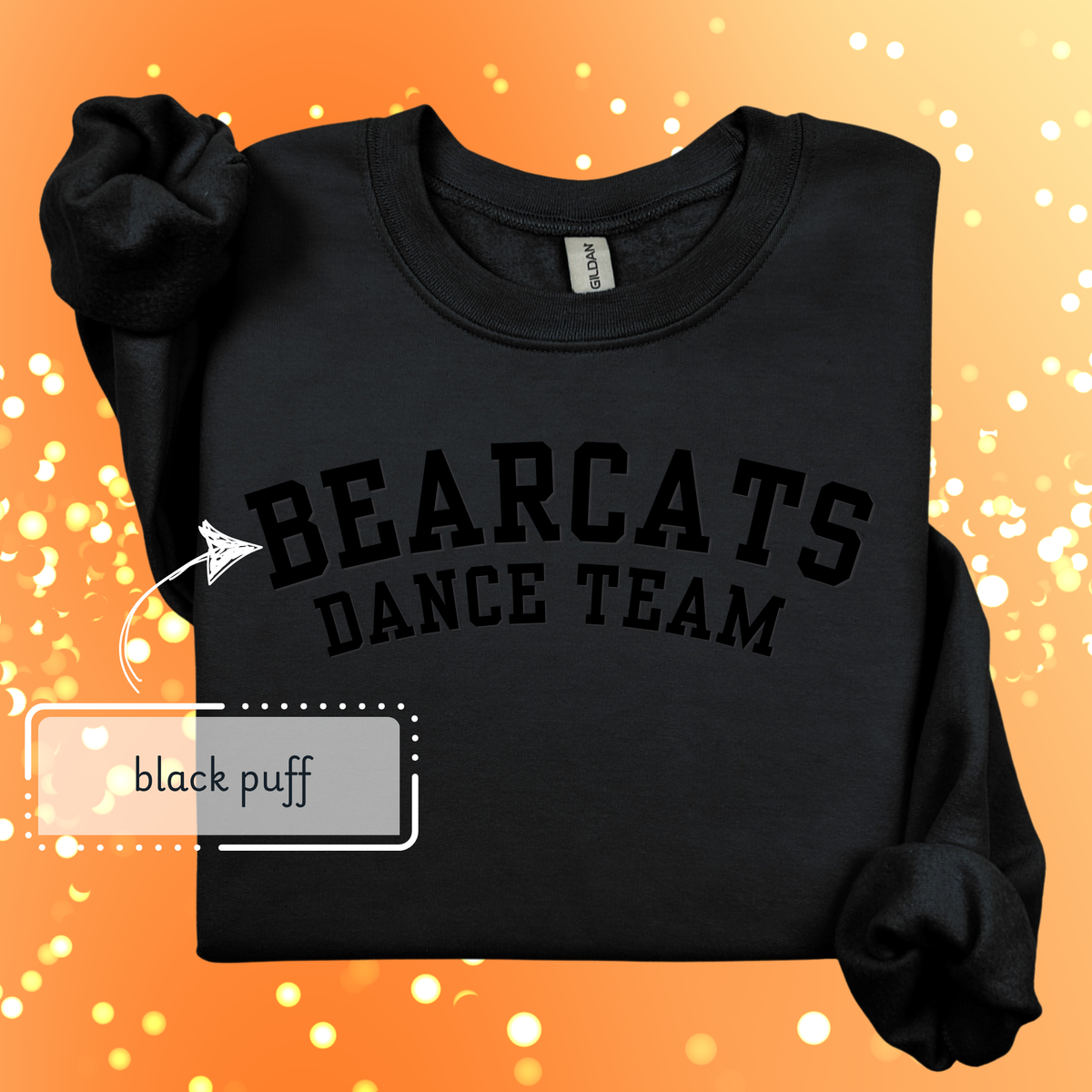 Monochrome Black Puff BDT Sweatshirt