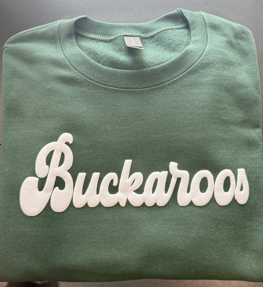 Custom Vintage Script Puff