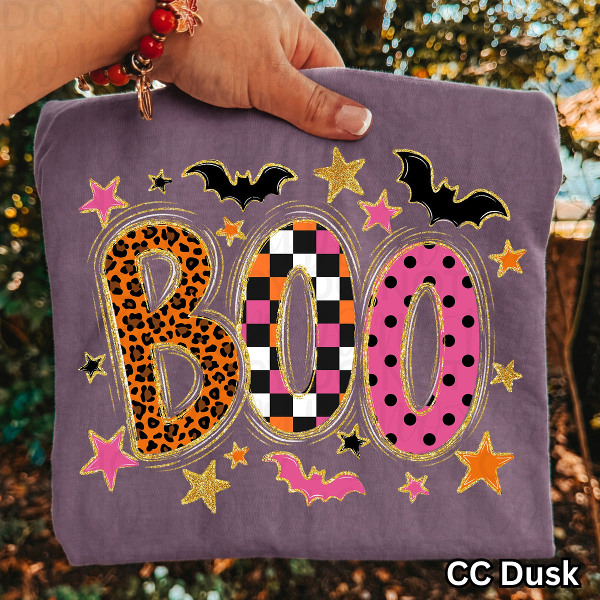 Boo Fun Patterns Halloween Tee