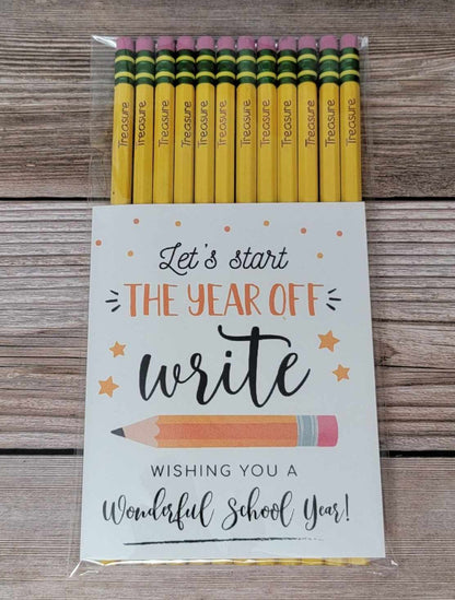 Set of 12 Laser Engraved Custom Name, Grammar, or Positive Affirmation Pencils