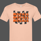 McCall Checkered Bella Canvas Peach Tee