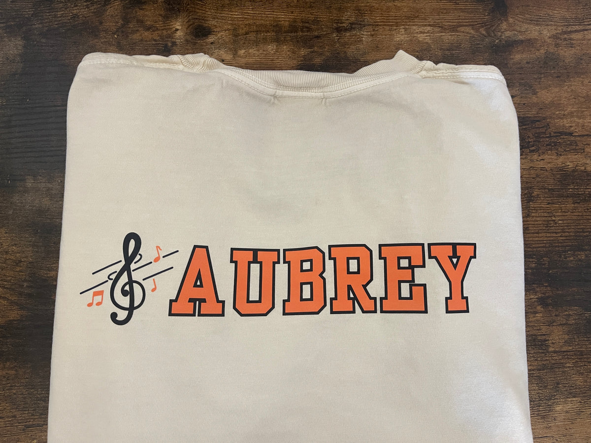 Custom Band Dad/Mom Shirt with Instrument & Name