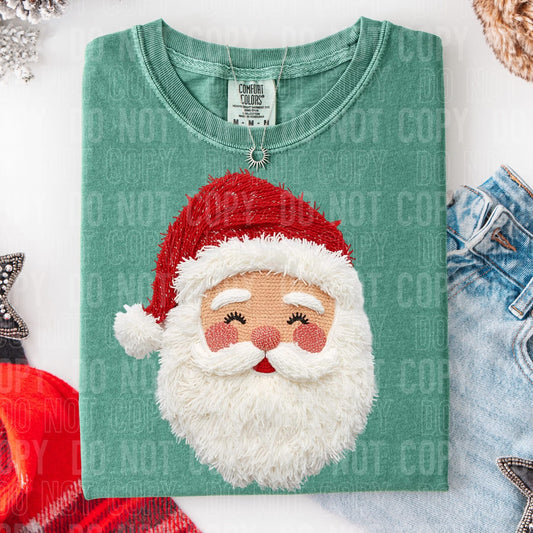 Jolly Santa Faux Yarn Tee