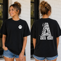 CUSTOM Floral Lace Initial Mascot Tee