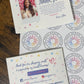 Custom 2” Round Personalized Stickers – Perfect for Holidays, Gifts, Weddings &More!