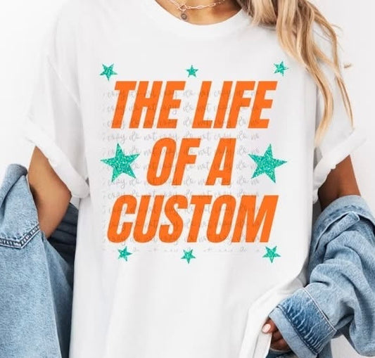 The Life of a Custom Faux Glitter Shirt