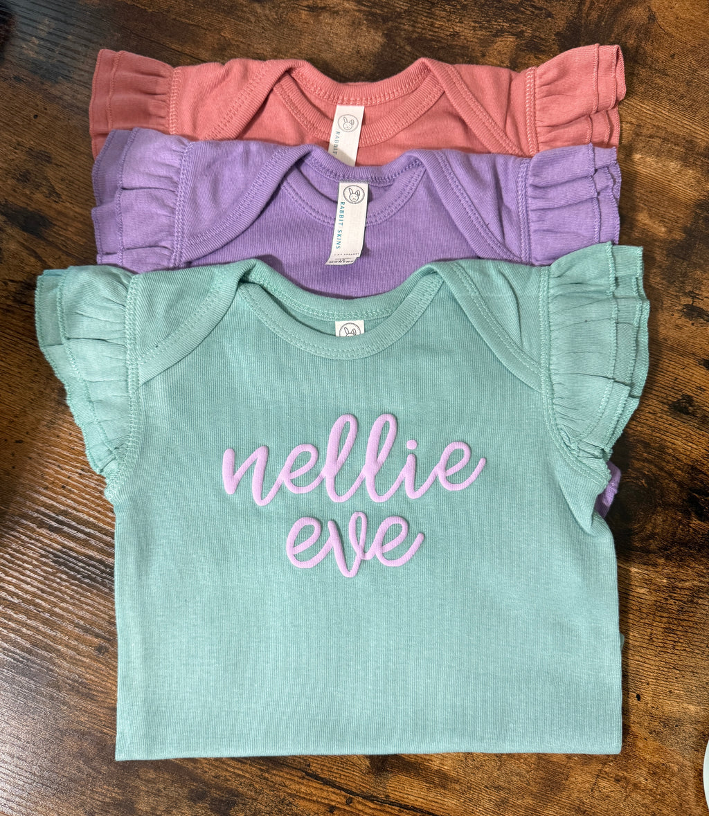 Infant & Toddler Name Puff Printed T-Shirts
