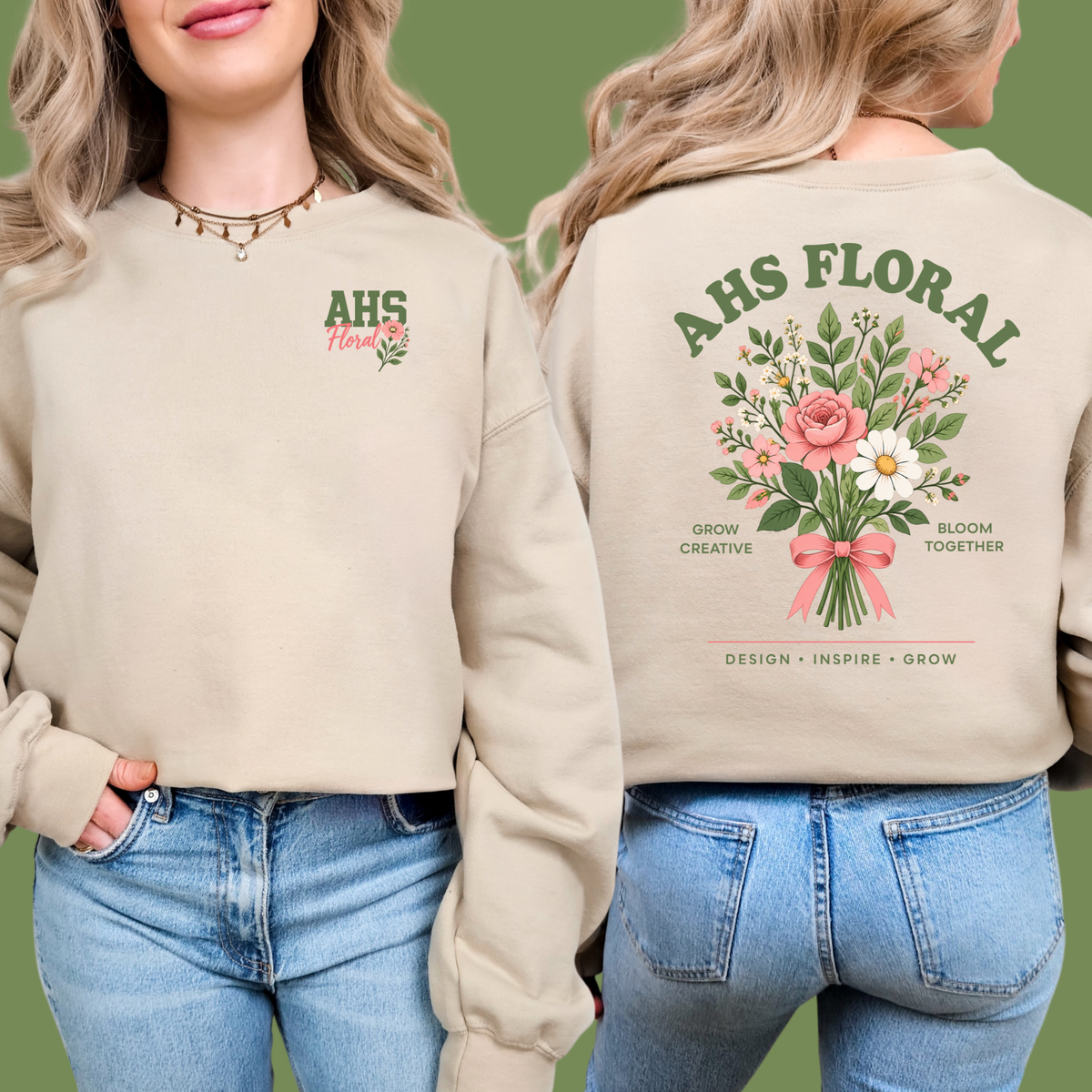 2026 AHS Floral Crewneck
