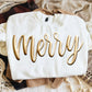 Merry Metallic Puff Shirt
