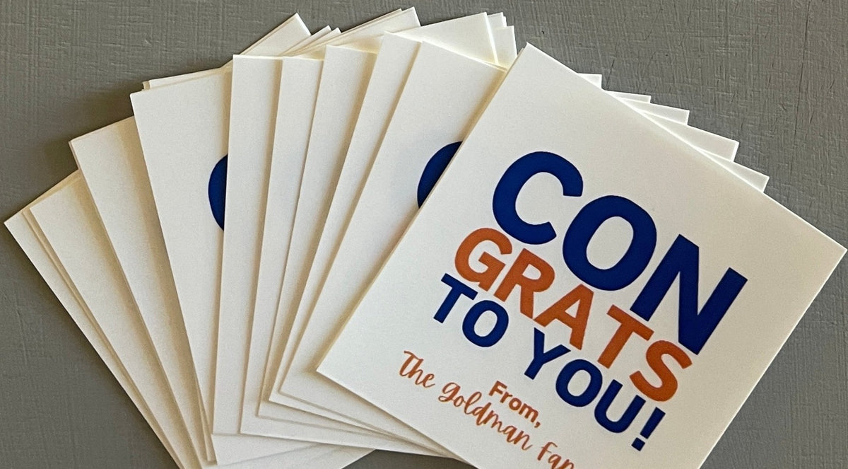Personalized Gift or Sticker Tags: Congrats to You!