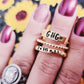 Plate Style Hand Stamped Ring