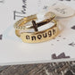 Plate Style Hand Stamped Ring