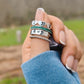 Plate Style Hand Stamped Ring
