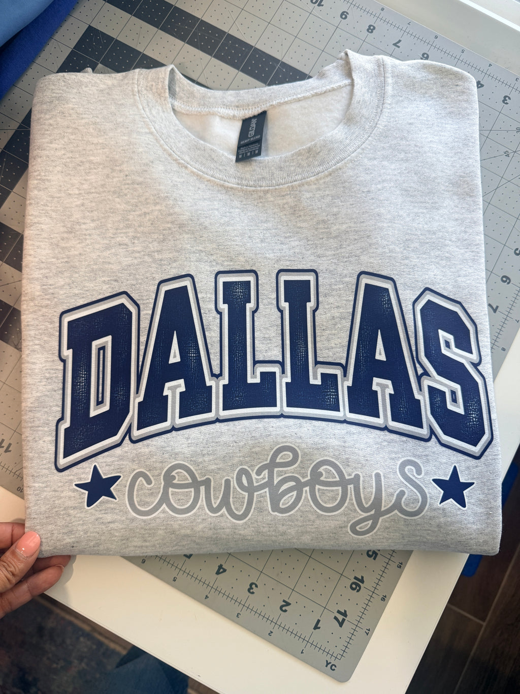 Dallas Cowboys Ash Crewneck