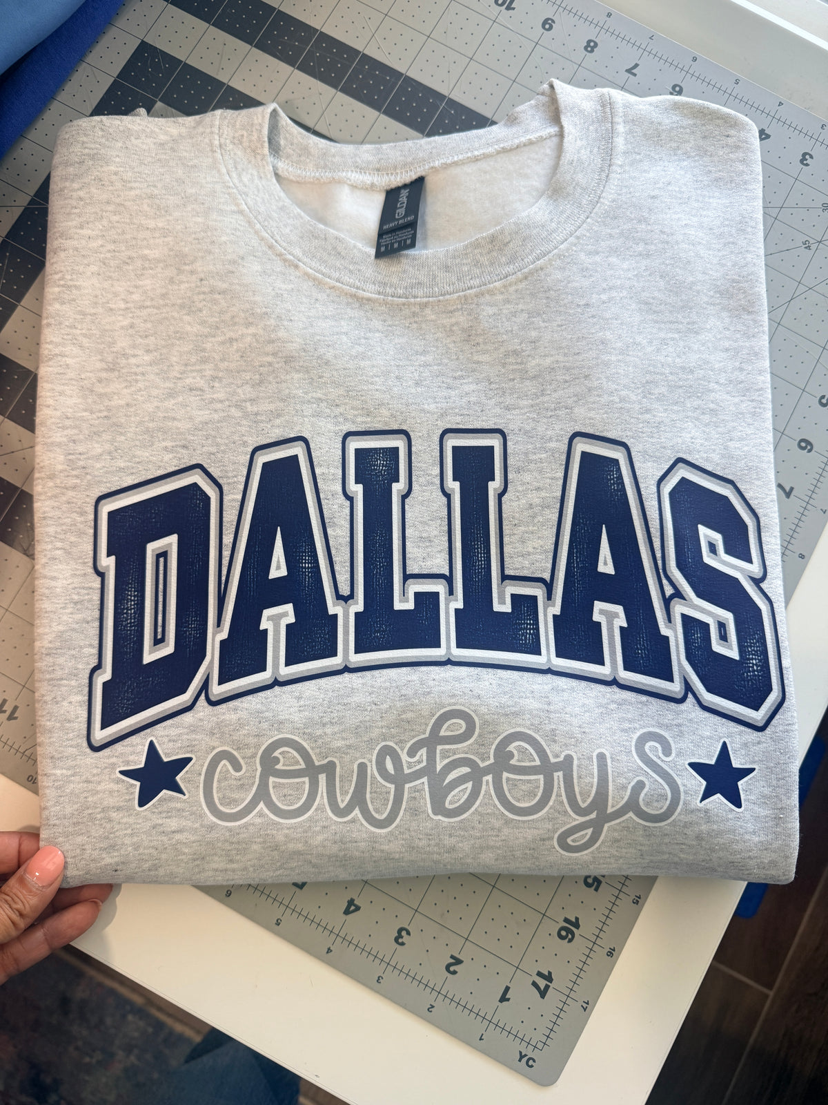 Dallas Cowboys Ash Crewneck