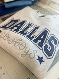 Dallas Cowboys Ash Crewneck