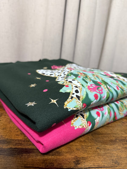 Dalmation Bow Christmas Tree T-Shirt or Sweatshirt