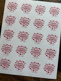 Custom 2” Round Personalized Stickers – Perfect for Holidays, Gifts, Weddings &More!