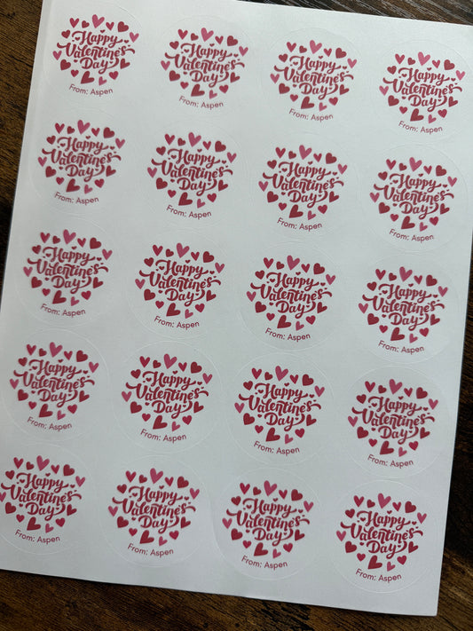 Custom 2” Round Personalized Stickers – Perfect for Holidays, Gifts, Weddings &More!