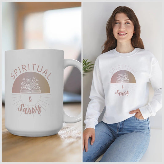 Spiritual & Sassy Mug + Sweatshirt Bundle