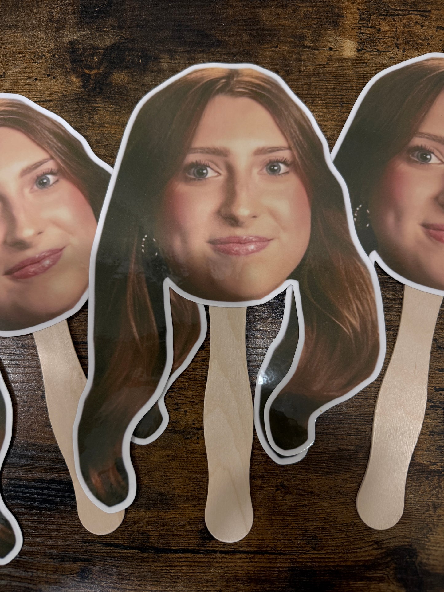 Custom Head on a Stick Fan – Personalized Photo Prop