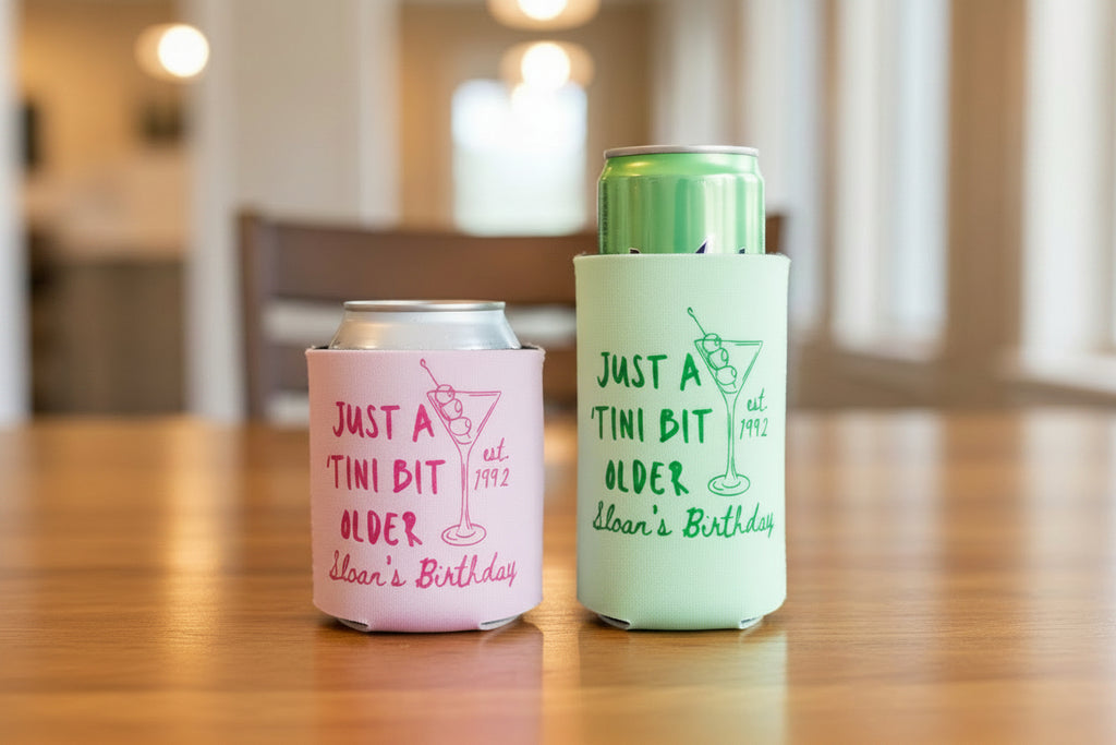 Custom Slim-Size Foam Can Coolers Koozies