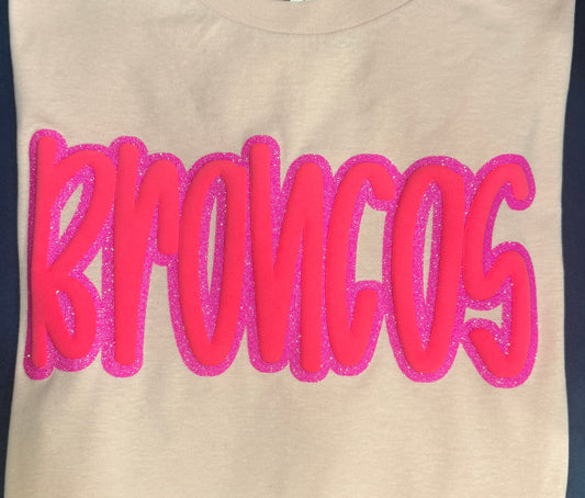 PINK OUT Puff Vinyl + Glitter Tees