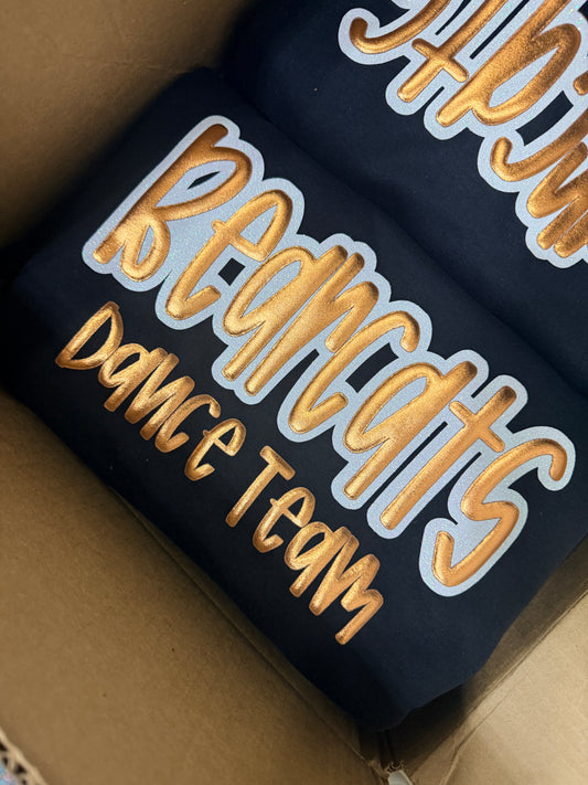 Bearcats Dance Team – 2026 Metallic Puff Crewneck