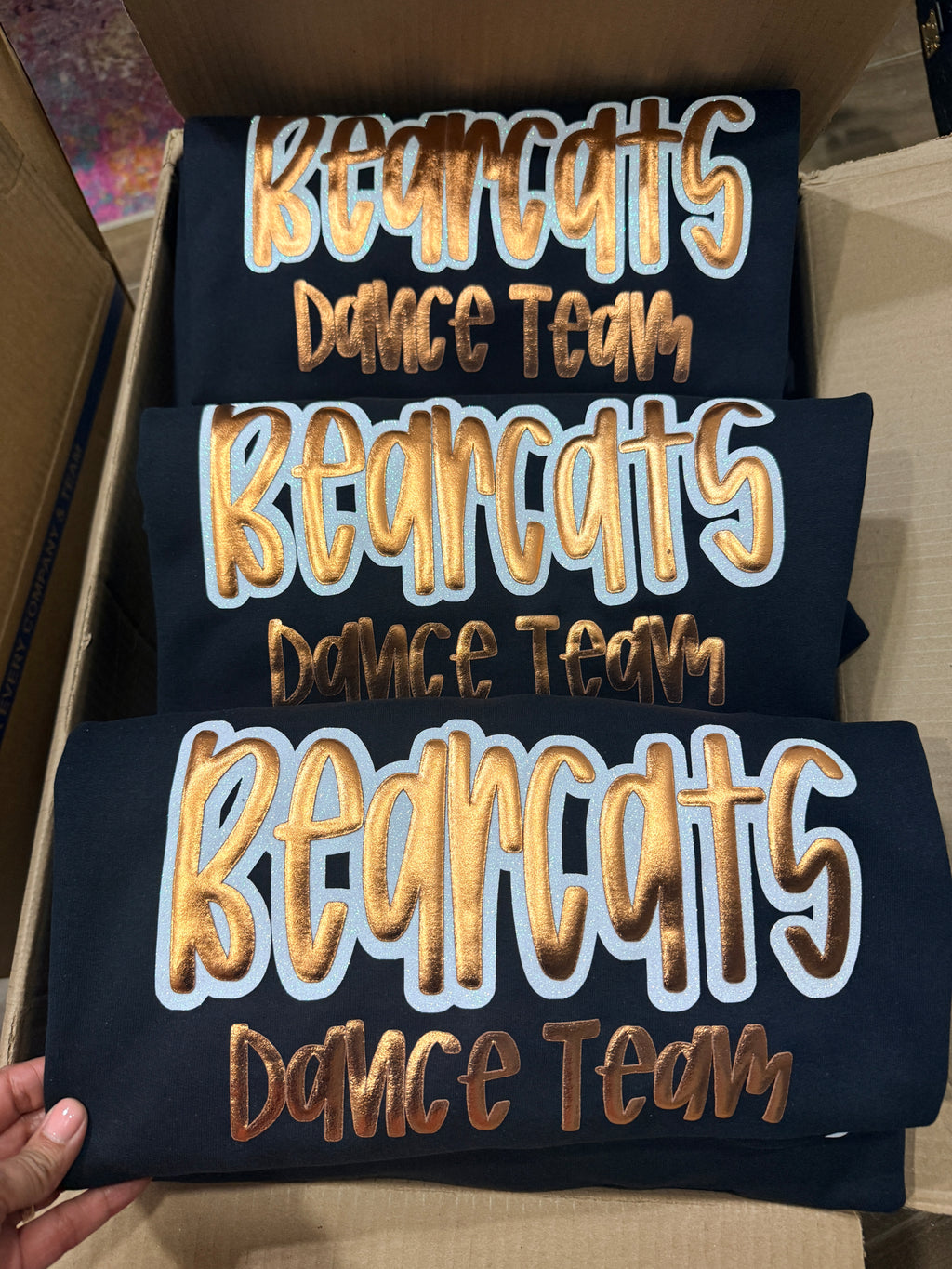 Bearcats Dance Team – 2026 Metallic Puff Crewneck