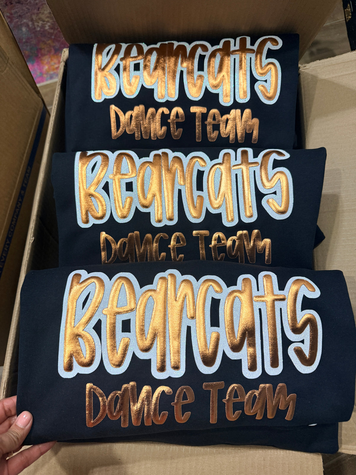 Bearcats Dance Team – 2026 Metallic Puff Crewneck