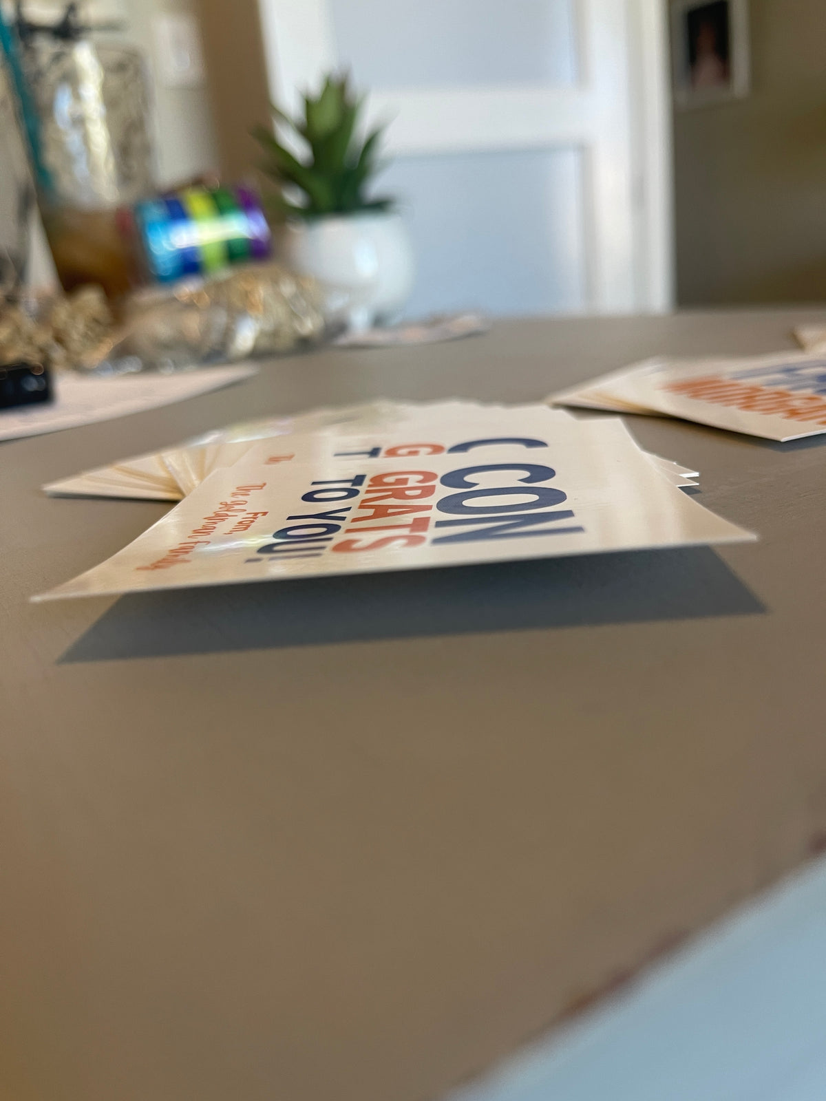Personalized Gift or Sticker Tags: Congrats to You!