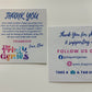 Custom Packaging Insert Cards 4x6