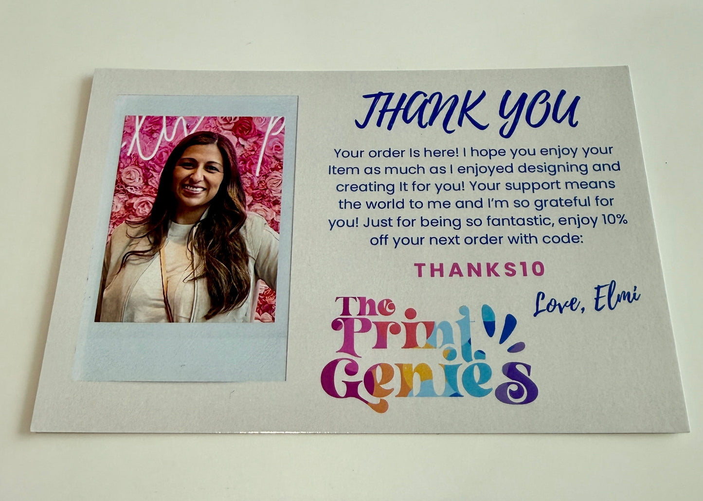 Custom Packaging Insert Cards 4x6