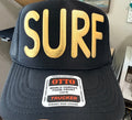 Gold Surf Metallic Puff Trucker Hat