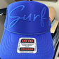 Blue Surf Metallic Puff Trucker Hat
