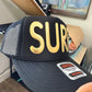 Gold Surf Metallic Puff Trucker Hat