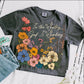 Boho Floral "In the Waiting, God is Working" Comfort Colors Tee