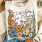 Boho Floral "In the Waiting, God is Working" Comfort Colors Tee