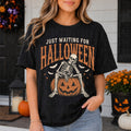 Just Waiting for Halloween Skeleton Tee