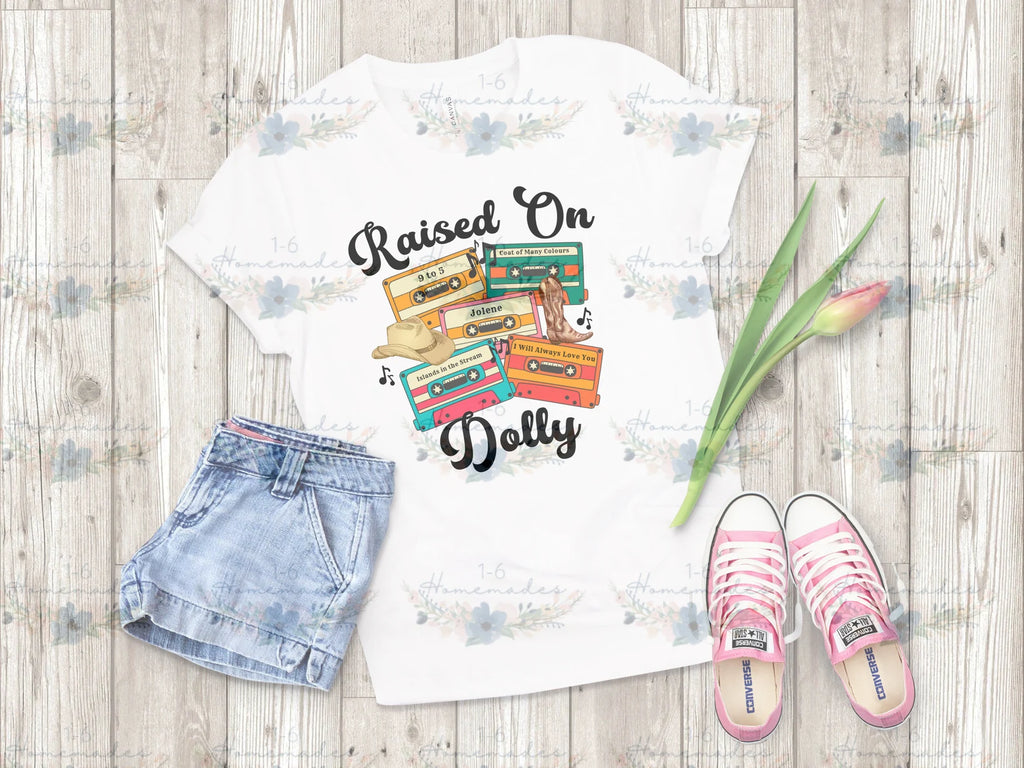 Raised on Dolly Cassette Tee