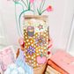 Groovy Garden + Coffee Teacher Glass Tumbler