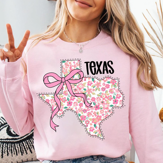 Texas Floral Bow Shirt