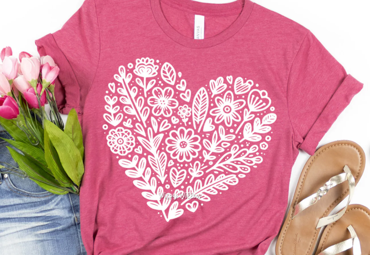 Flower Heart Shirt