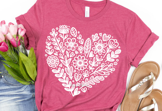 Flower Heart Shirt