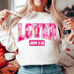 Pink & Gold Loved • John 3:16 Crewneck