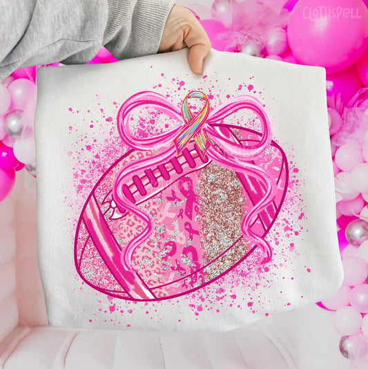 Sparkle Pink Out Football