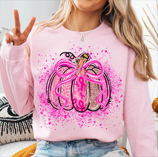 Sparkle Pink Out Pumpkin