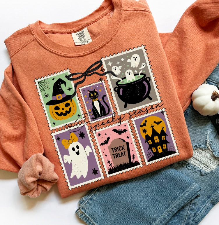 Spooky Stamps Halloween Tee