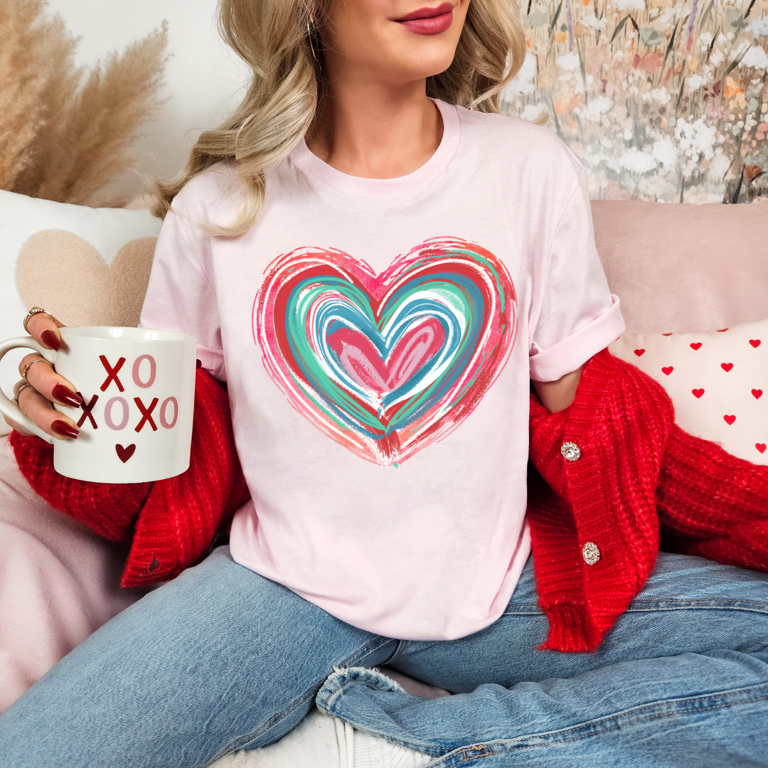 Painted Love Heart Tee
